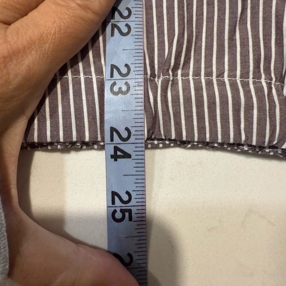 NWT - LOFT Striped Cotton Blend Side Tie Pocket Shirt - XL - Picture 7 of 7